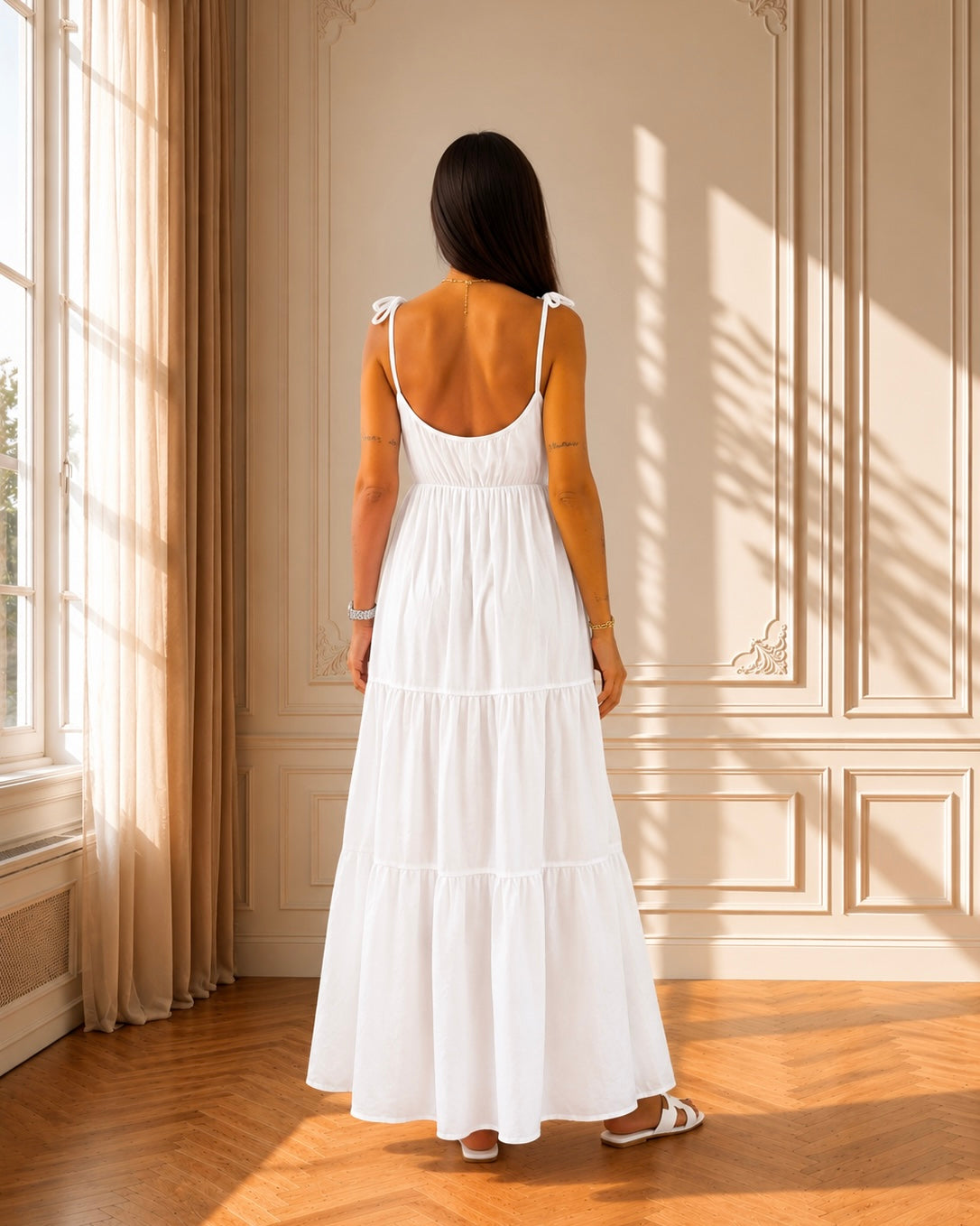 Vestido Élise Blanc