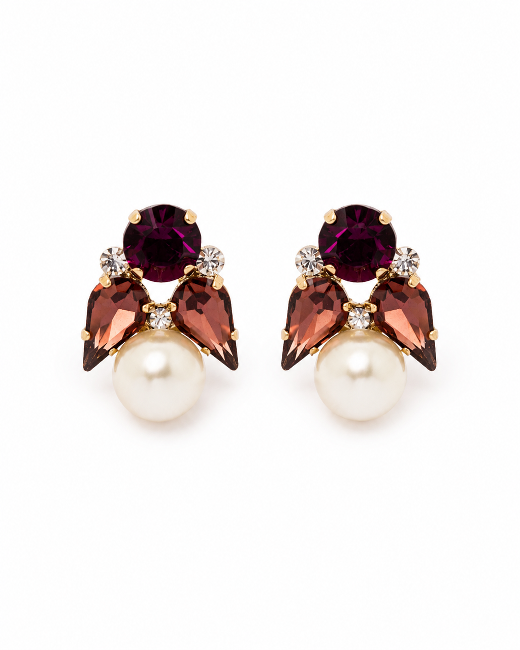 Pendientes Royale Burgundy