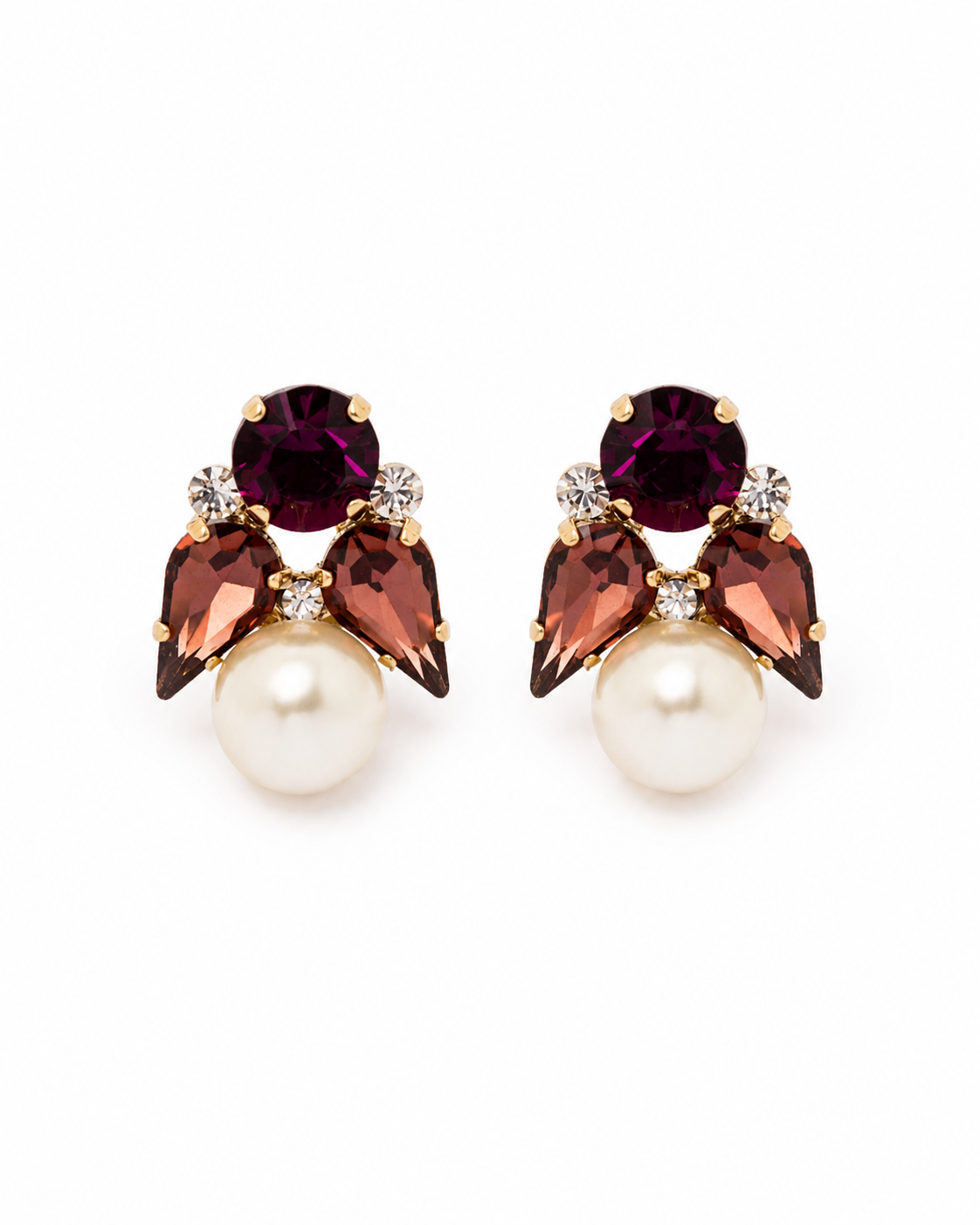Pendientes Royale Burgundy